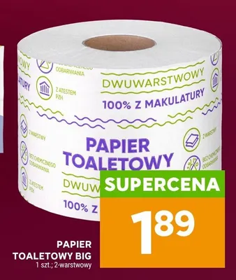 Papier toaletowy BIG promocja w Stokrotka