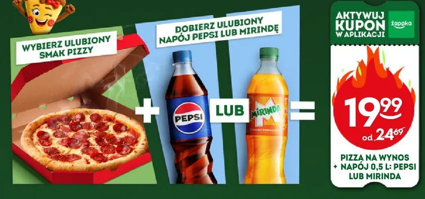 Pizza na wynos promocja w Żabka