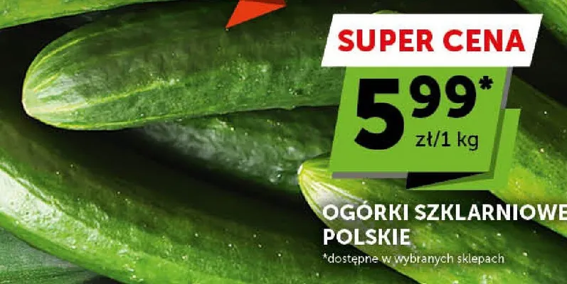 Ogórki szklarniowe polskie promocja w ABC
