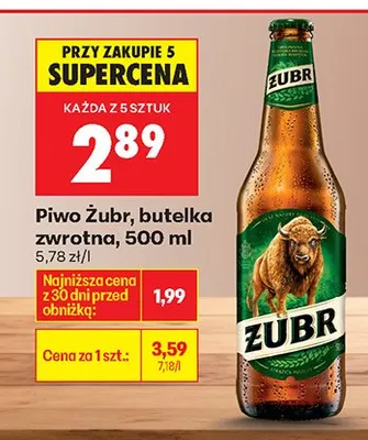 Piwo butelka zwrotna promocja w Biedronka