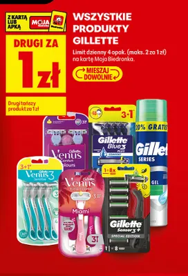 Maszynka do golenia z wkładami Gillette Venus Extra Comfort Miami promocja w Biedronka