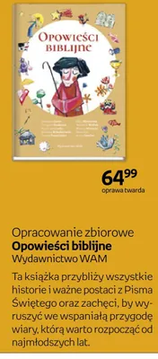 Książka Opowieści biblijne oprawa twarda Wydawnictwo WAM promocja w Empik