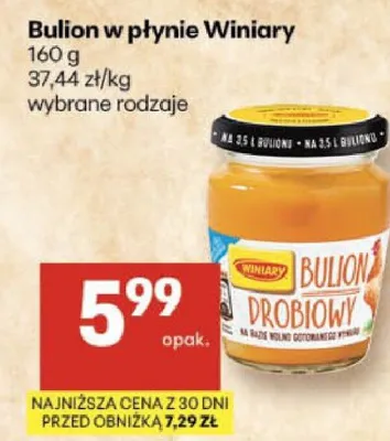 Bulion w płynie Winiary wybrane rodzaje promocja w Delikatesy Centrum