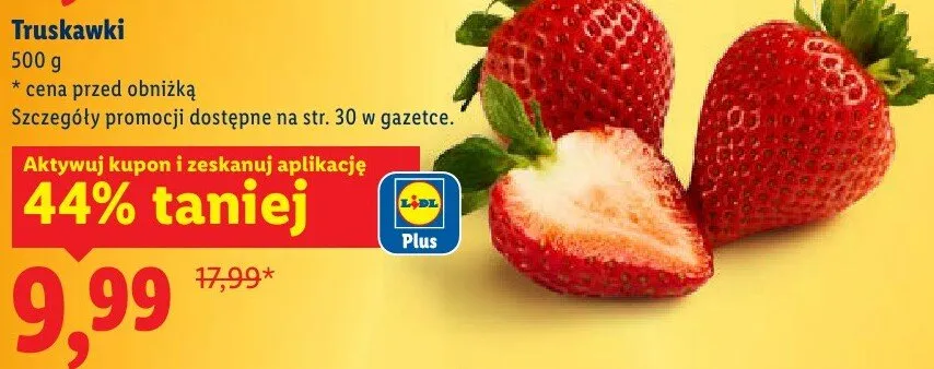 Truskawki promocja w Lidl