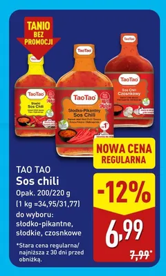Sos chili czosnkowy Tao promocja w Aldi