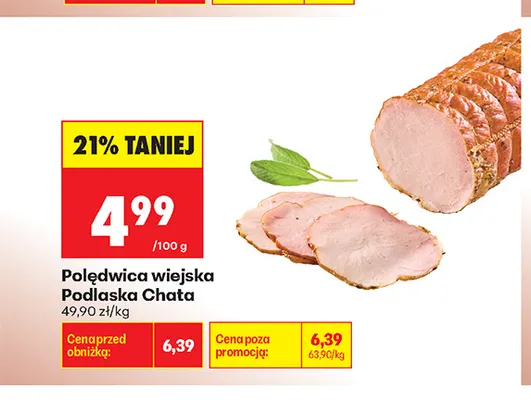 Polędwica wiejska Podlaska Chata promocja w Biedronka