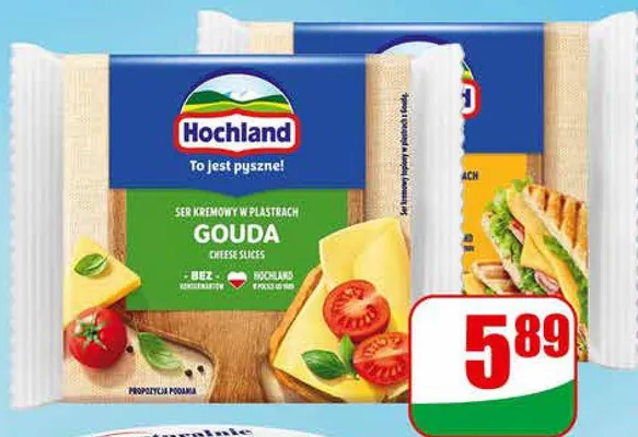 Ser topiony plastry 3 rodzaje promocja w Dino