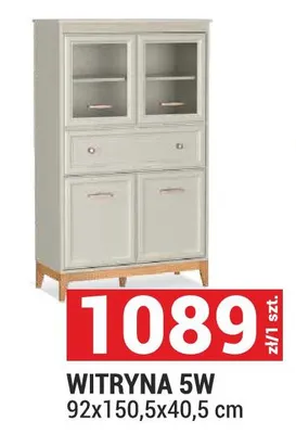 Witryna 5W 92x150,5x40,5 cm promocja w Merkury Market