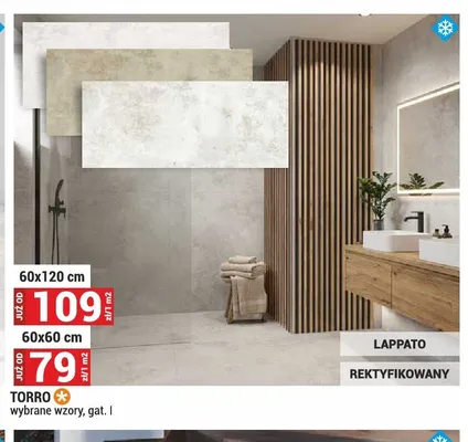 Gres Torro Lappato 60x120 cm promocja w Merkury Market