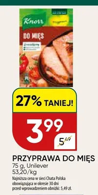 Przyprawa do mięs promocja w Chata Polska