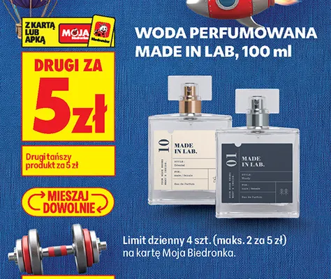 Woda perfumowana 10 Made in Lab promocja w Biedronka