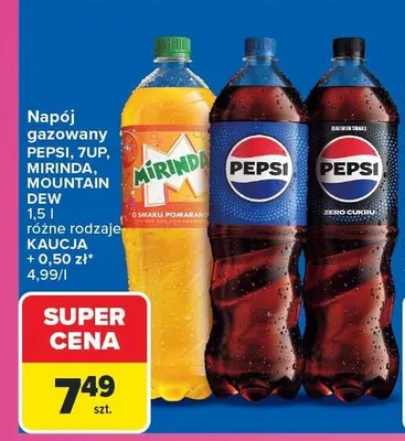 Napój gazowany Pepsi promocja w Carrefour