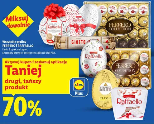 Pralinki  Raffaello i Ferrero promocja w Lidl