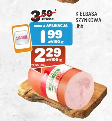 Kiełbasa szynkowa JBB promocja w Społem Praga