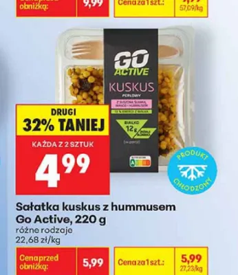 Sałatka kuskus z hummusem Go Active promocja w Biedronka