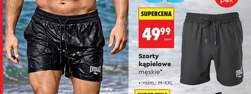 Szorty kąpielowe męskie Everlast promocja w Biedronka