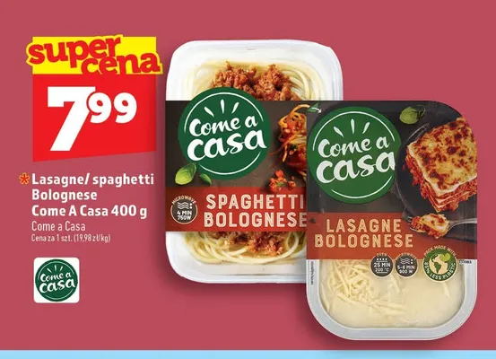 Lasagne Bolognese Come A Casa promocja w TOPAZ