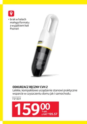Odkurzacz ręczny Kärcher Cvh 2 promocja w Selgros