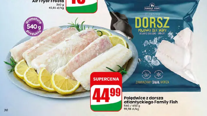 Polędwice z dorsza atlantyckiego Family Fish promocja w Dino