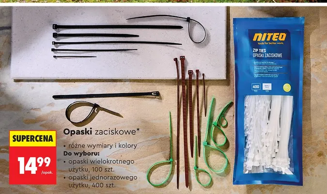 Opaski zaciskowe promocja w Biedronka