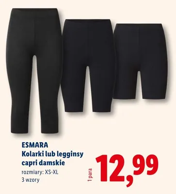 Kolarki lub legginsy capri damskie promocja w Lidl