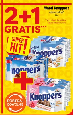 Wafel Knoppers 3-pak promocja w POLOmarket