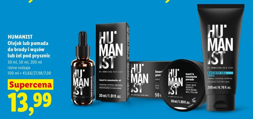 Żel pod prysznic Humanist promocja w Lidl