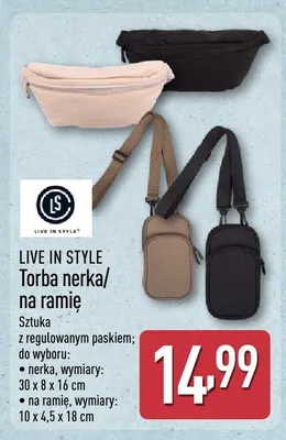 Torba na ramię Live In Style promocja w Aldi