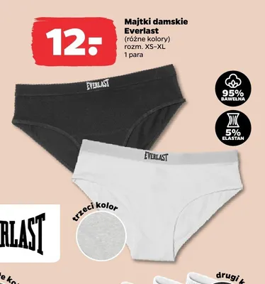 Majtki damskie Everlast promocja w Netto