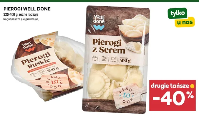 Pierogi ruskie Well Done promocja w Stokrotka