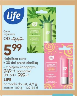 Pomadki do ust LIFE promocja w Super-Pharm