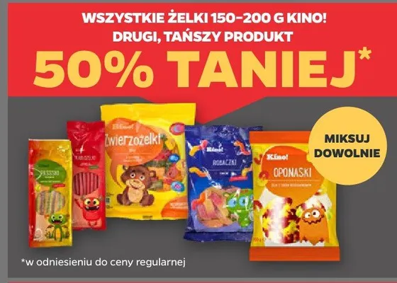Żelki Kino (różne rodzaje) promocja w Netto