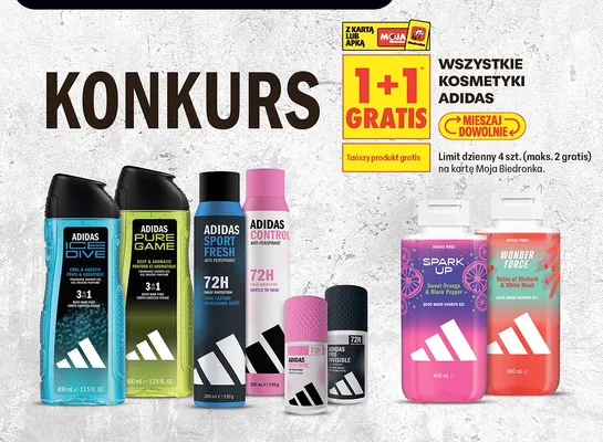 Żel pod prysznic Adidas Vibes Wonder Force promocja w Biedronka