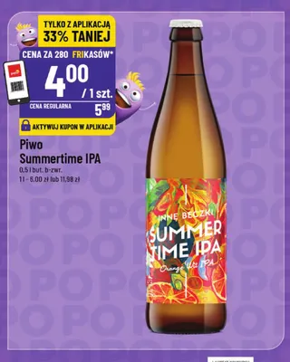 Piwo Summertime IPA Inne Beczki promocja w POLOmarket