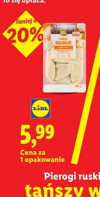 Pierogi ruskie Chef Select promocja w Lidl
