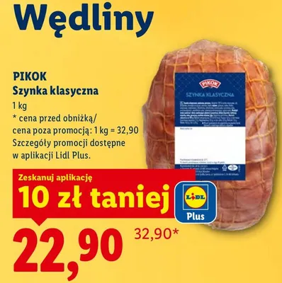 Szynka klasyczna promocja w Lidl