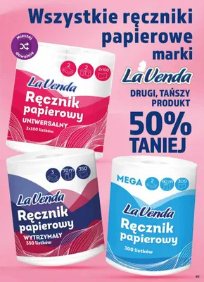 Ręczniki papierowe La Venda promocja w Dino