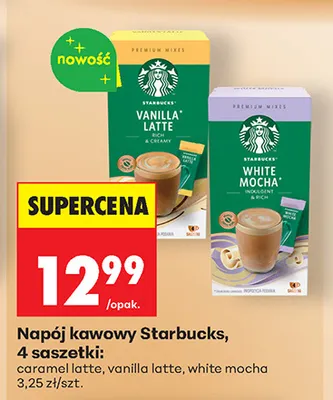 Napój kawowy Starbucks caramel latte promocja w Biedronka