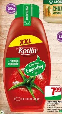 Ketchup łagodny Kotlin XXL promocja w Dino