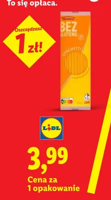 Makaron spaghetti bez glutenu Combino promocja w Lidl