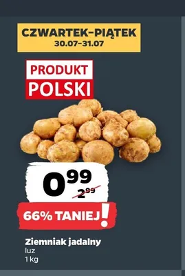 Ziemniak jadalny luz promocja w Netto