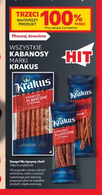 Kabanosy marki Krakus promocja w Kaufland