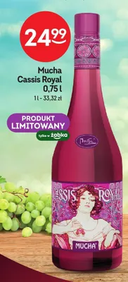 Wino Mucha Cassis Royal promocja w Żabka