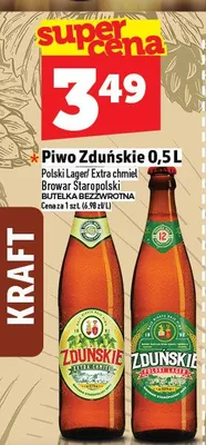 Piwo Zduńskie 0,5L promocja w TOPAZ