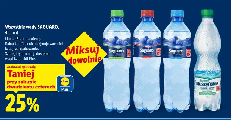 Woda Saguaro promocja w Lidl