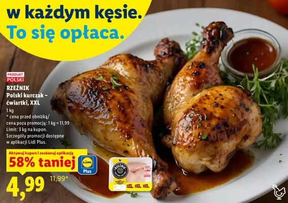 Kurczak - ćwiartki, XXL promocja w Lidl