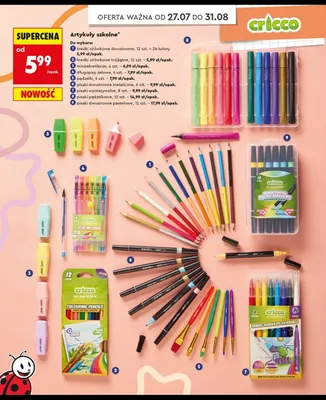 Pędzelki Cricco promocja w Biedronka