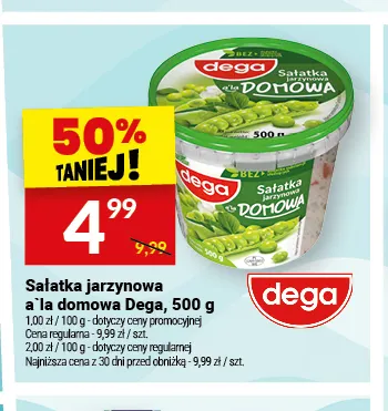 Sałatka jarzynowa a'la domowa Dega promocja w Twój Market