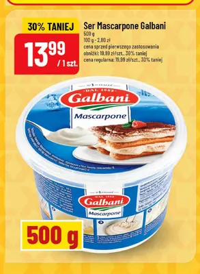 Ser mascarpone Galbani promocja w POLOmarket