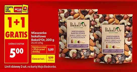 Mieszanka bakaliowa BakaD'Or promocja w Biedronka